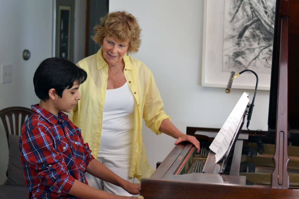 Sylvia Karkus Furash teaching a student